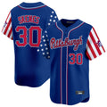 Kooe P.Pirates #30 Paul Skenes Player Royal 2025 Independence Day Vapor Premier Limited Stitched Jerseys