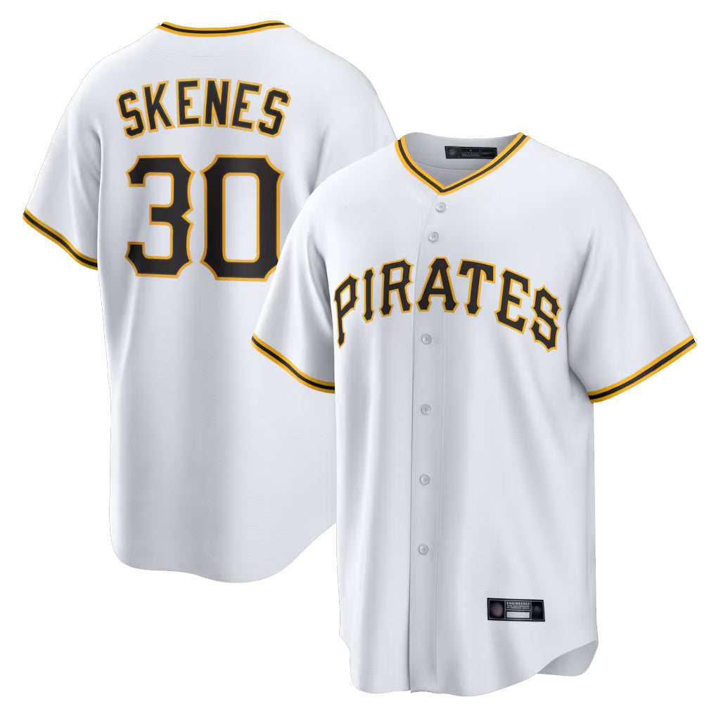 Kooe P.Pirates #30 Paul Skenes Player White Home Game Stitched Jerseys