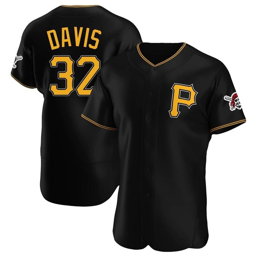Kooe P.Pirates #32 Henry Davis Player Black Alternate 2025 Home Limited Elite Stitched Jerseys