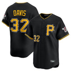 Kooe P.Pirates #32 Henry Davis Player Black Alternate Limited Game Stitched Jerseys