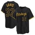 Kooe P.Pirates #32 Henry Davis Player Black Snake Skin City Home Limited Stitched Jerseys