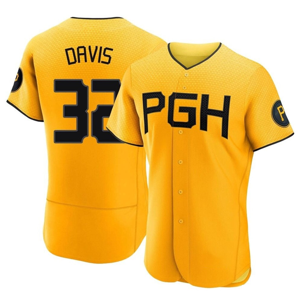 Kooe P.Pirates #32 Henry Davis Player Gold City Connect Home Limited Elite Stitched Jerseys