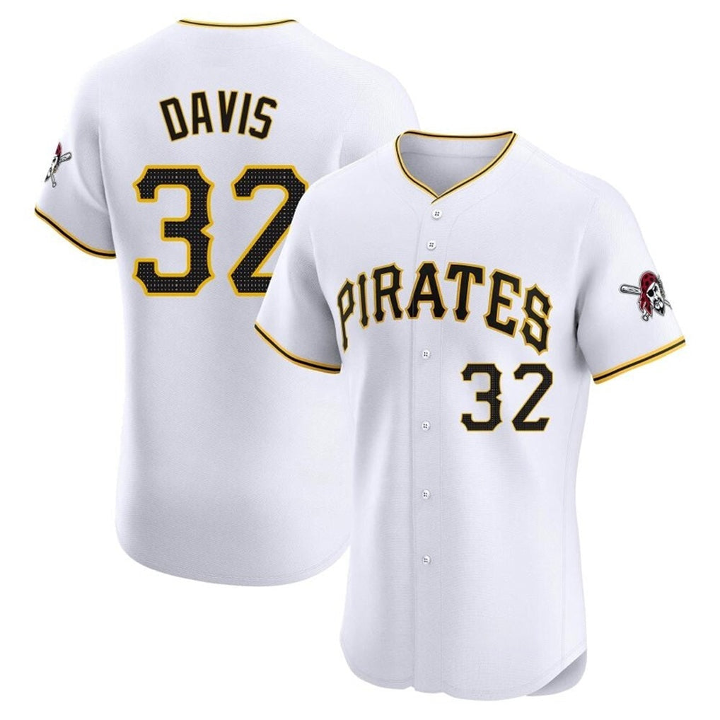 Kooe P.Pirates #32 Henry Davis Player White Home Limited Elite Stitched Jerseys