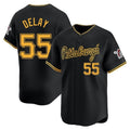 Kooe P.Pirates #55 Jason Delay Player Black Alt Home Limited Stitched Jerseys