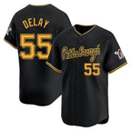 Kooe P.Pirates #55 Jason Delay Player Black Alt Home Limited Stitched Jerseys