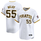 Kooe P.Pirates #55 Jason Delay Player White Home Limited Stitched Jerseys