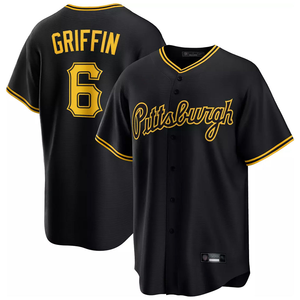 Kooe P.Pirates #6 Konnor Griffin Player Black Alt Home Game Stitched Jerseys