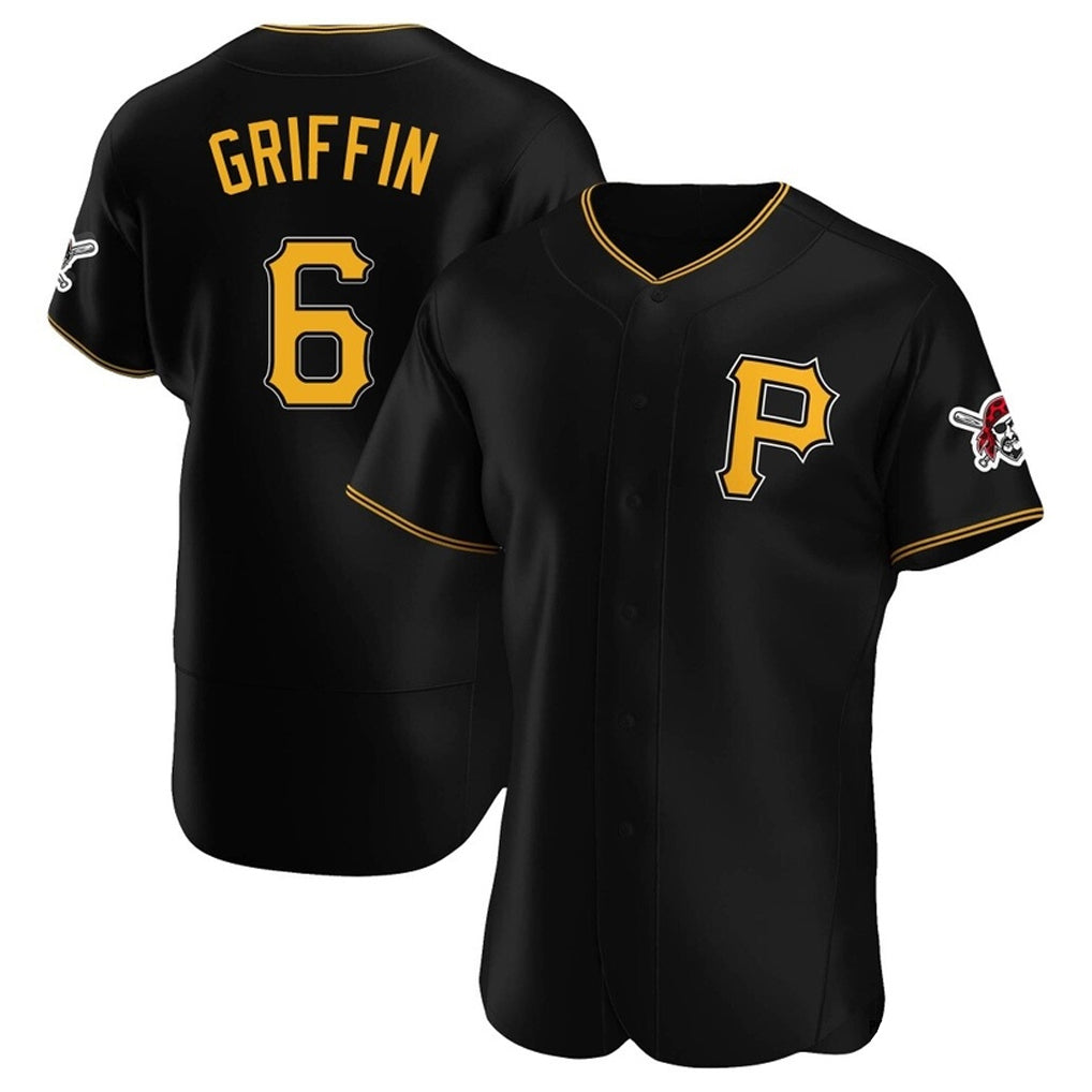 Kooe P.Pirates #6 Konnor Griffin Player Black Alternate 2025 Home Limited Elite Stitched Jerseys