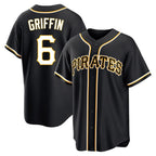Kooe P.Pirates #6 Konnor Griffin Player Black Fashion Out Home Game Stitched Jerseys