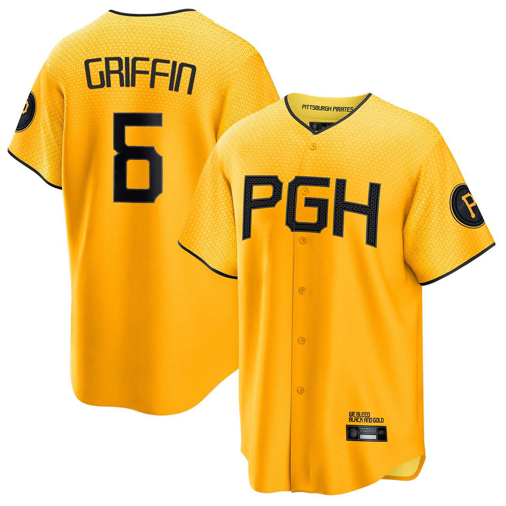 Kooe P.Pirates #6 Konnor Griffin Player Gold City Connect Home Game Stitched Jerseys