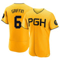 Kooe P.Pirates #6 Konnor Griffin Player Gold City Connect Home Limited Elite Stitched Jerseys