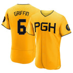 Kooe P.Pirates #6 Konnor Griffin Player Gold City Connect Home Limited Elite Stitched Jerseys