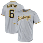 Kooe P.Pirates #6 Konnor Griffin Player Gray Road Home Game Stitched Jerseys