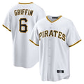 Kooe P.Pirates #6 Konnor Griffin Player White Home Game Stitched Jerseys
