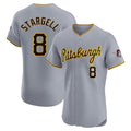 Kooe P.Pirates #8 Willie Stargell Player Gray Road Home Limited Elite Stitched Jerseys