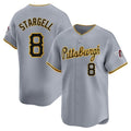 Kooe P.Pirates #8 Willie Stargell Player Gray Road Home Limited Stitched Jerseys