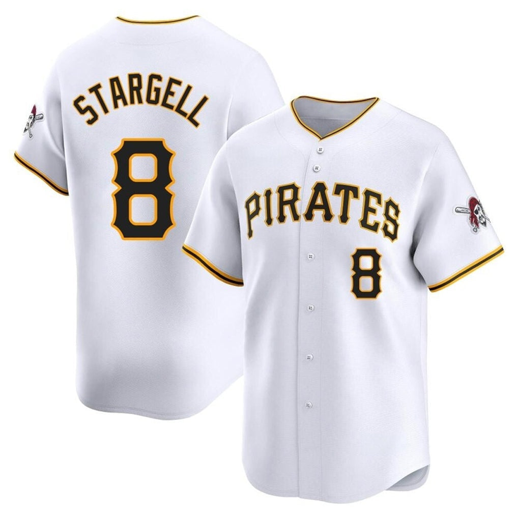 Kooe P.Pirates #8 Willie Stargell Player White Home Limited Stitched Jerseys
