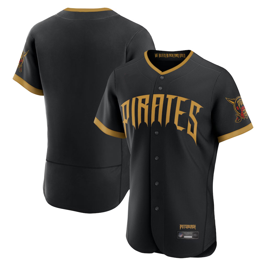 Kooe P.Pirates Blank Player Black 2026 City Connect Home Limited Elite Stitched Jerseys