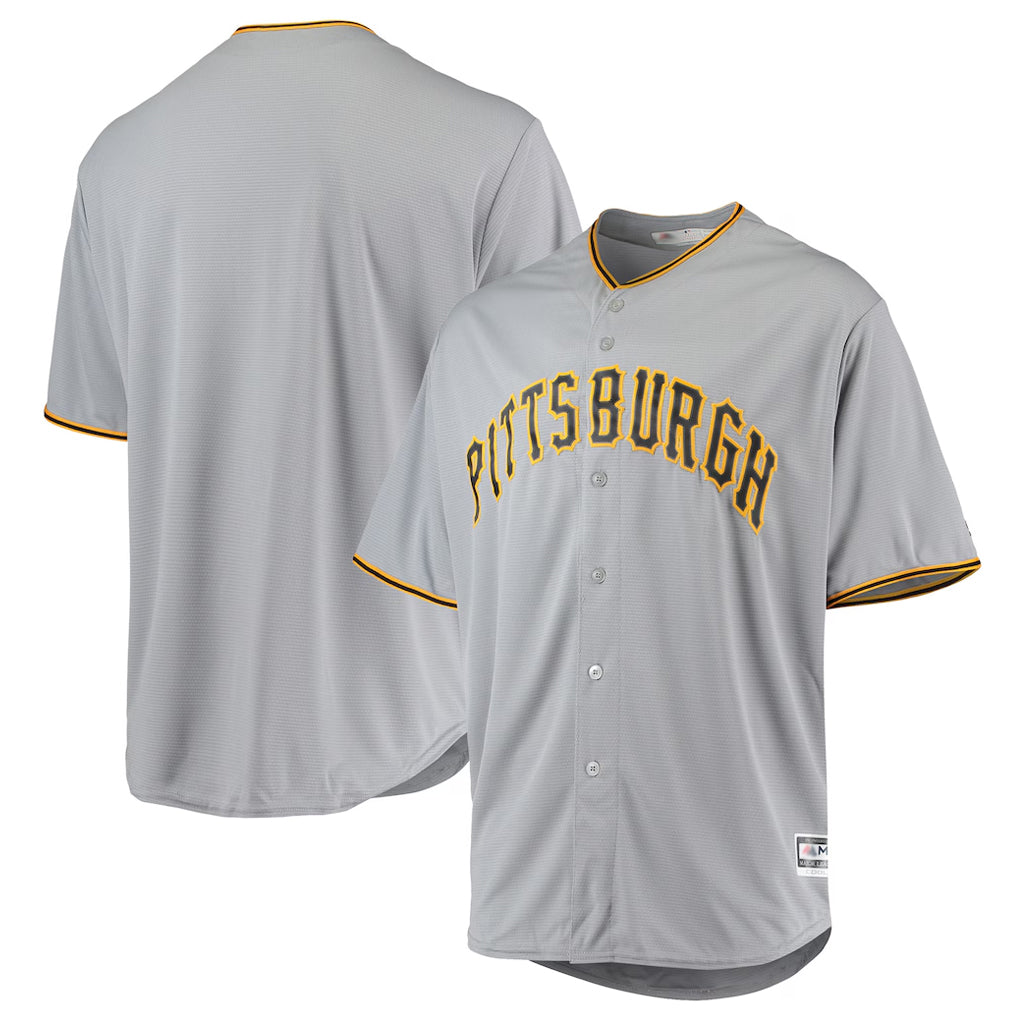 Kooe P.Pirates Blank Player Gray Road Home Game Stitched Jerseys