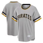 Kooe P.Pirates Blank Player Gray Throwback Cooperstown Collection Limited T-shirt Stitched Jerseys