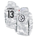 Kooe P.Steelers #13 Rico Dowdle Player Arctic Camo Limited Salute to Service Pullover Hoodies Game Stitched Jerseys