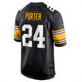 Kooe P.Steelers #24 Joey Porter Jr. Black Alternate Game American Stitched Jersey