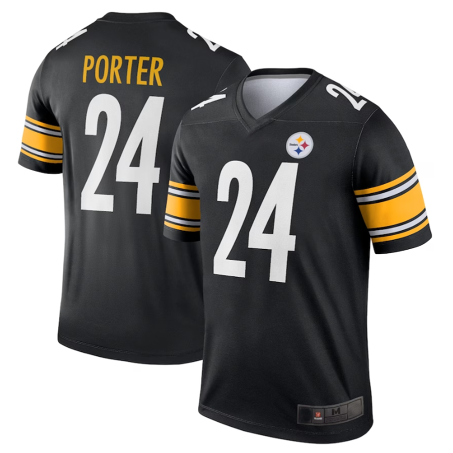 Kooe P.Steelers #24 Joey Porter Jr. Black Legend American Stitched Jerseys