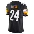 Kooe P.Steelers #24 Joey Porter Jr. Black Vapor F.U.S.E. Limited Stitched Jersey