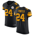 Kooe P.Steelers #24 Joey Porter Jr. Black Vapor Untouchable Elite Color Rush American Stitched Jerseys