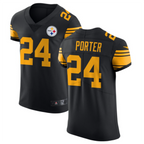 Kooe P.Steelers #24 Joey Porter Jr. Black Vapor Untouchable Elite Color Rush American Stitched Jerseys