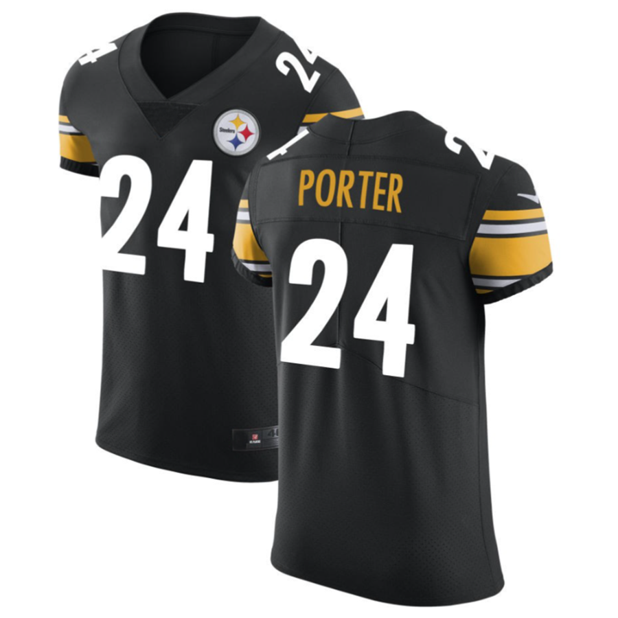 Kooe P.Steelers #24 Joey Porter Jr. Black Vapor Untouchable Elite American Stitched Jerseys