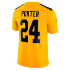 Kooe P.Steelers #24 Joey Porter Jr. Gold Alternate 1933 Throwback Vapor F.U.S.E. Limited Jerseys