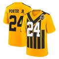 Kooe P.Steelers #24 Joey Porter Jr. Player Gold Limited 1933 Throwback Home Game Stitched Jerseys