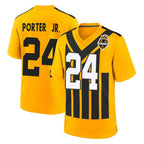 Kooe P.Steelers #24 Joey Porter Jr. Player Gold Limited 1933 Throwback Home Game Stitched Jerseys