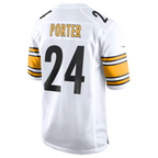 Kooe P.Steelers #24 Joey Porter Jr. White Away Game American Stitched Jersey