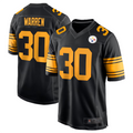 Kooe P.Steelers #30 Jaylen Warren Black Alternate Game American Stitched Jersey