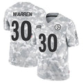 Kooe P.Steelers #30 Jaylen Warren Player Arctic Camo Salute to Service Limited Stitched Jerseys