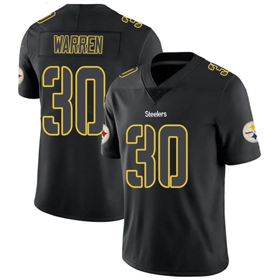Kooe P.Steelers #30 Jaylen Warren Player Black Impact Limited Stitched Jerseys