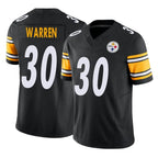 Kooe P.Steelers #30 Jaylen Warren Player Black Limited Vapor F.U.S.E. Home Game Stitched Jerseys