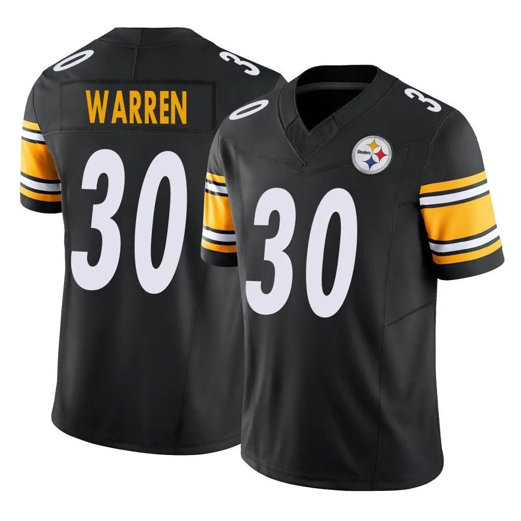 Kooe P.Steelers #30 Jaylen Warren Player Black Limited Vapor F.U.S.E. Home Game Stitched Jerseys