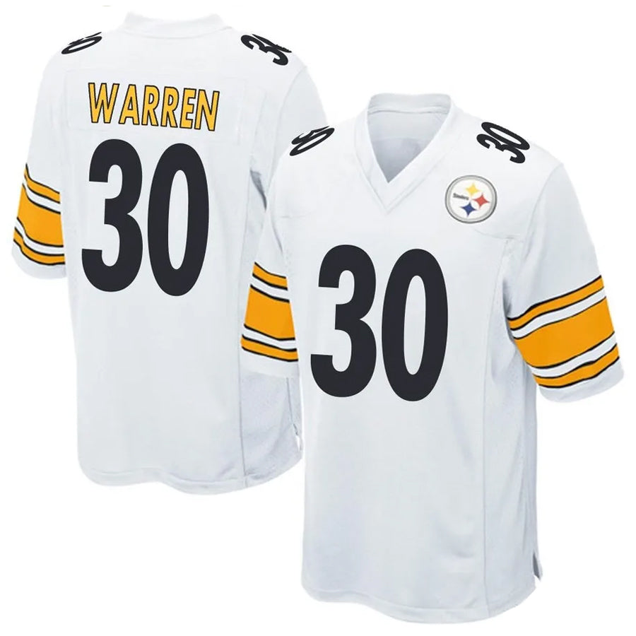 Kooe P.Steelers #30 Jaylen Warren Player Game White Stitched Jerseys
