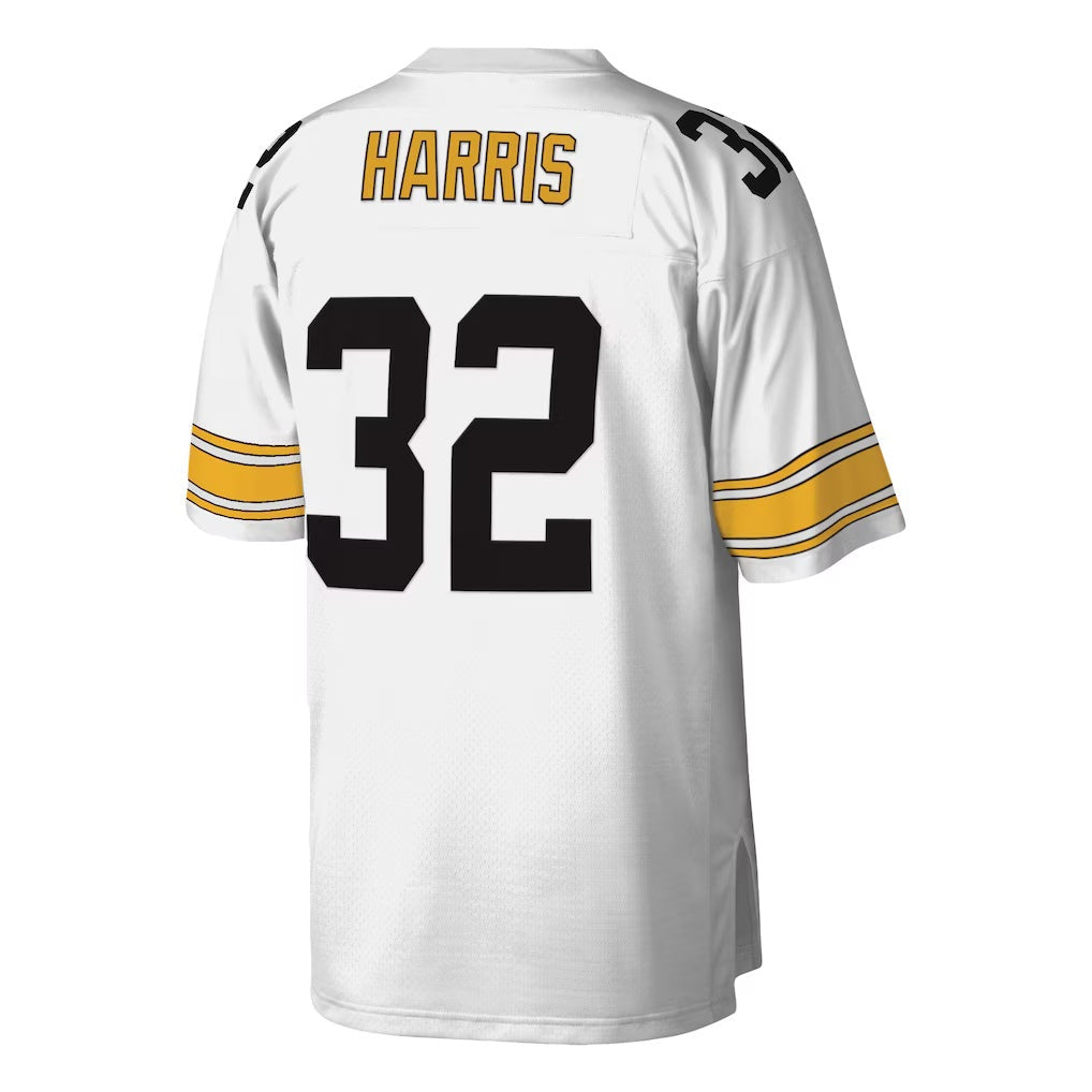 Kooe P.Steelers #32 Franco Harris Mitchell & Ness White Legacy Replica Stitched Jerseys