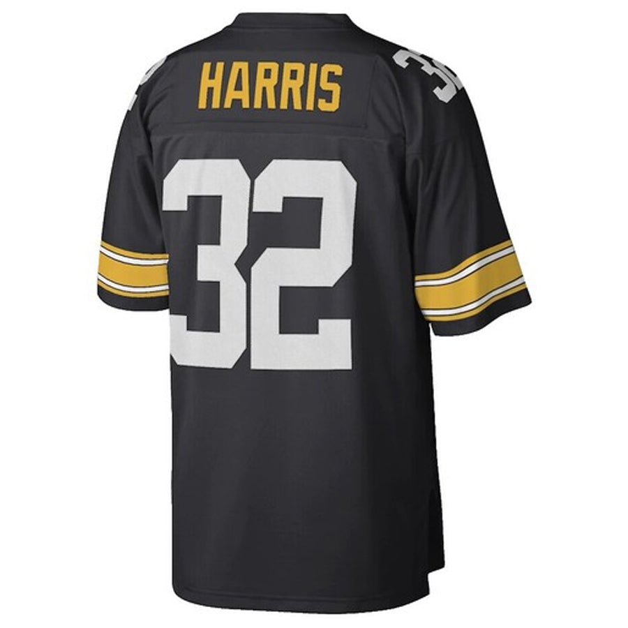 Kooe P.Steelers #32 Franco Harris Player Mitchell & Ness Black Legacy Replica Stitched Jerseys