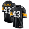 Kooe P.Steelers #43 Troy Polamalu Black Retired Player Jersey American Stitched Jersey