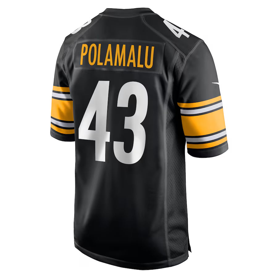 Kooe P.Steelers #43 Troy Polamalu Player Black Home Game Stitched Jerseys