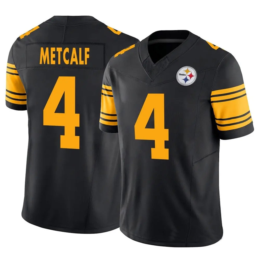 Kooe P.Steelers #4 DK Metcalf Player Black Alternate Vapor F.U.S.E. Limited Stitched Jerseys