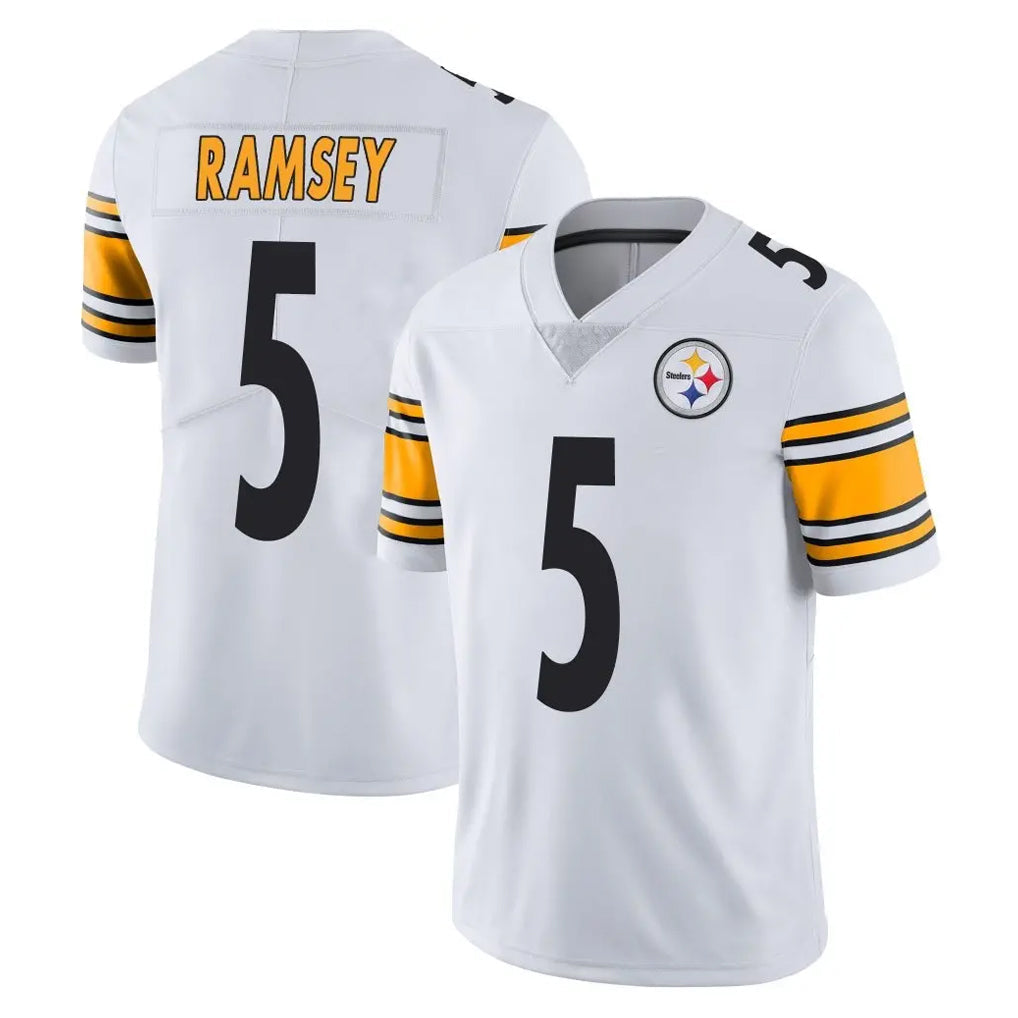 Kooe P.Steelers #5 Jalen Ramsey Player White Limited Vapor Untouchable Home Game Stitched Jerseys