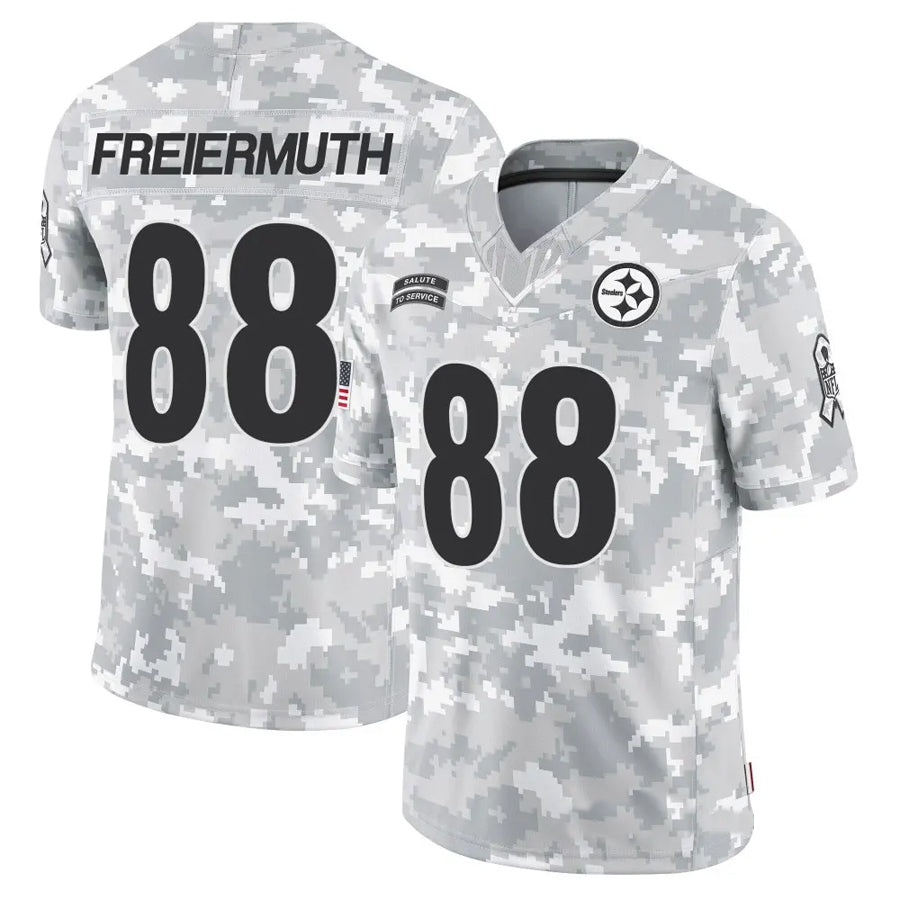 Kooe P.Steelers #88 Pat Freiermuth Player Arctic Camo Salute to Service Limited Stitched Jerseys