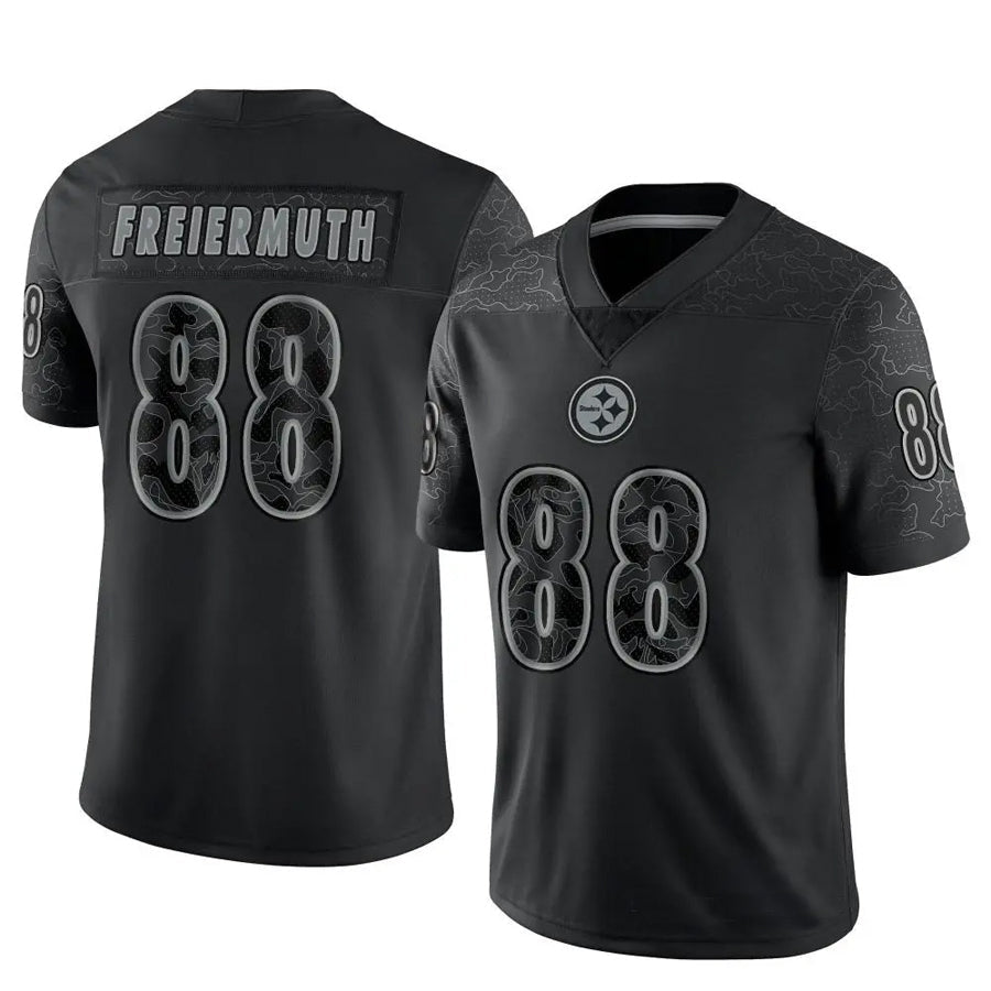 Kooe P.Steelers #88 Pat Freiermuth Player Black RFLCTV Limited Stitched Jerseys