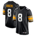 Kooe P.Steelers #8 Aaron Rodgers Player Black Home Limited Stitched Jerseys